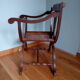 Fauteuil canné curule ou dagobert