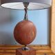 Lampe à poser en marbre rouge - style Barbier 1970