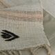 Beige & Black Striped Vintage Kilim Rug, 170x256 Cm