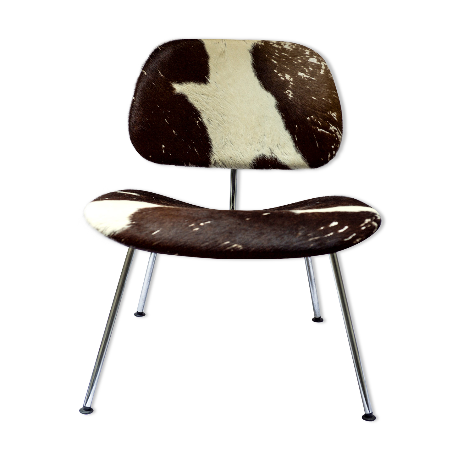 Lounge chair by Charles and Ray Eames "LCM" calfs skin