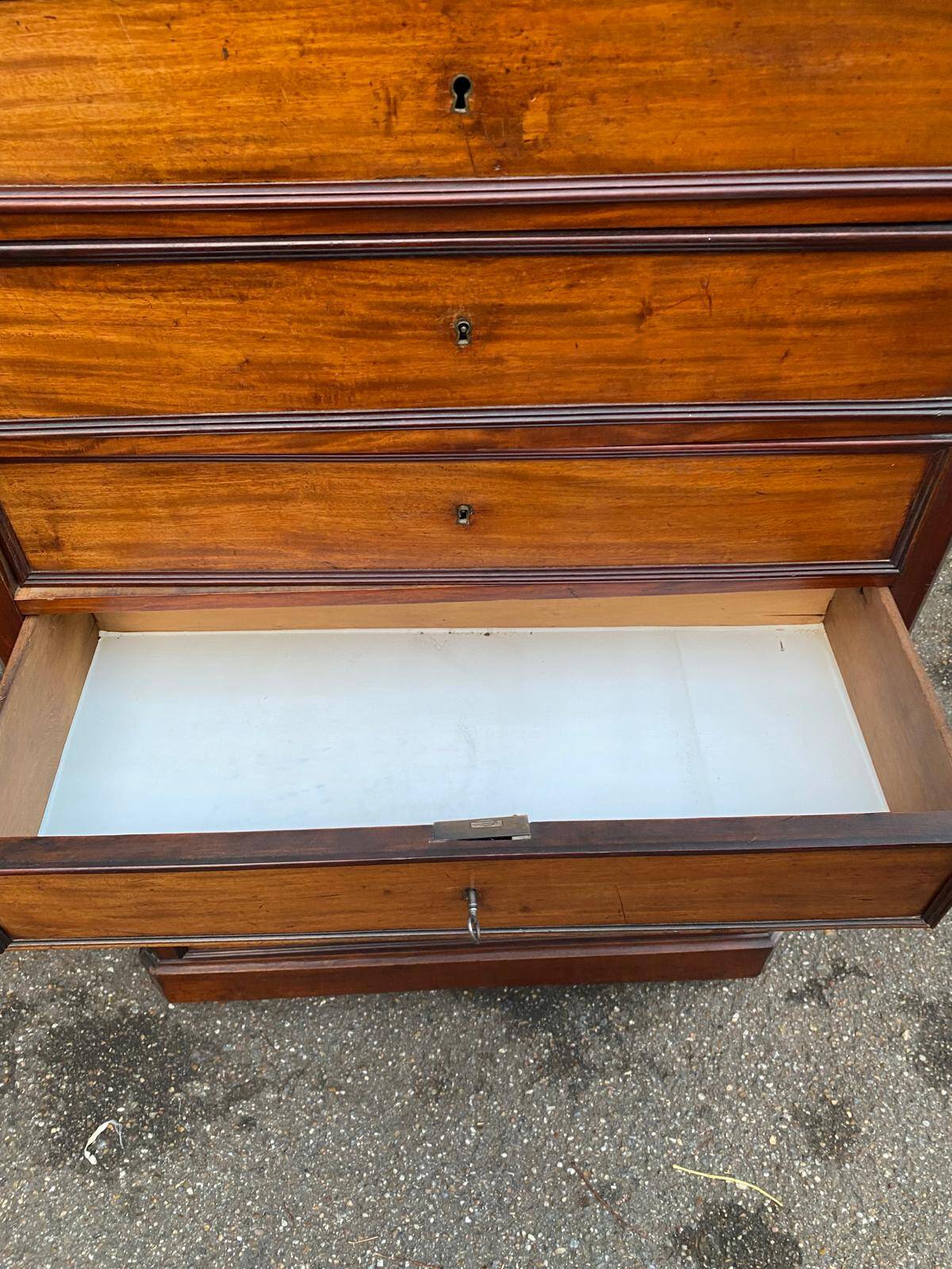 Semainier en bois massif d'époque 19ème