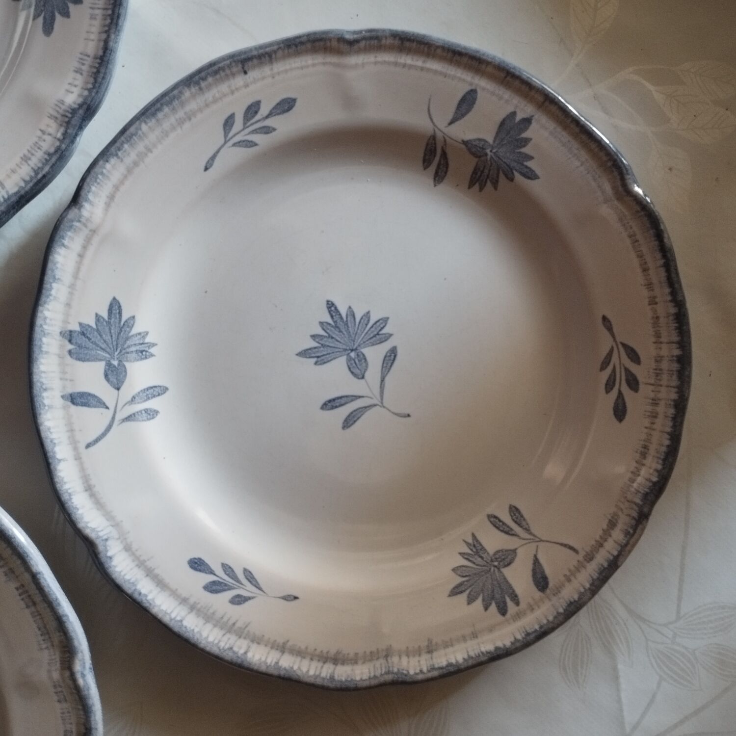 Lot de 3 assiettes à dessert Niderviller