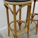 Pair of vintage bentwood bar stools
