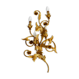 XL 1960s Italian gold-plated wall lamp with four sockets | heigh 80ccm