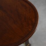 Art Nouveau Pedestal in wood and brass, Belgium, ca. 1910