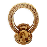 Vintage shell mirror