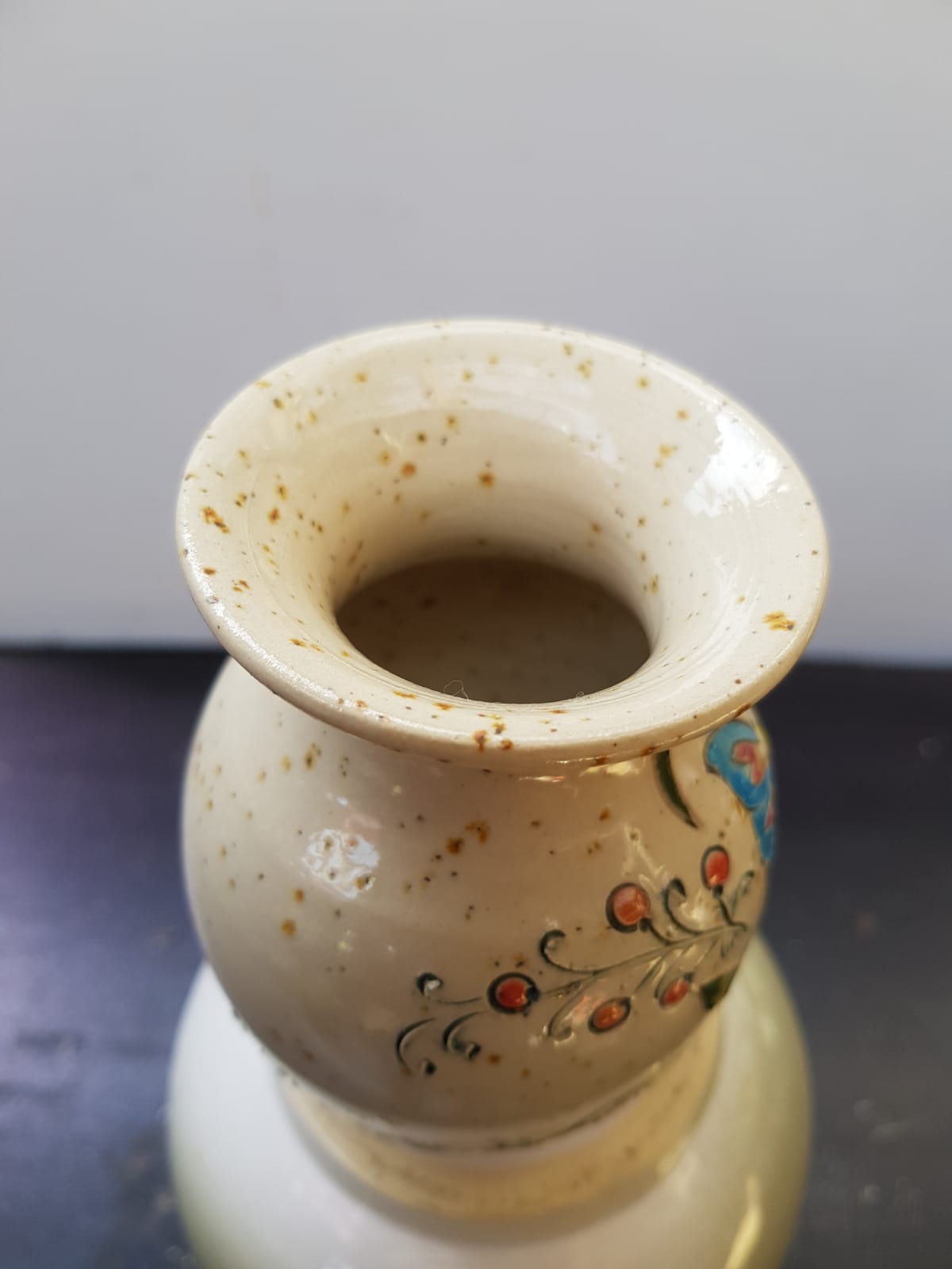 Old Vase Sandstone Alsace GRAESSEL Beige Décor Chisled Made In FRANCE Vintage