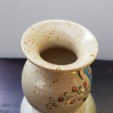 Old Vase Sandstone Alsace GRAESSEL Beige Décor Chisled Made In FRANCE Vintage