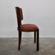 Vintage dining chairs in walnut, italy, 1930s, set of 6