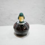 Vintage ceramic duck terrine by Michel Caugant
