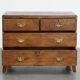 Antique Early 19th-Century English Oak Chest of Drawers/Commode