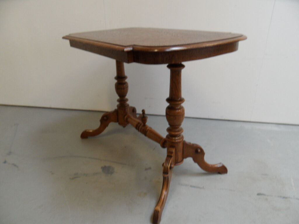 Antique oak French sidetable