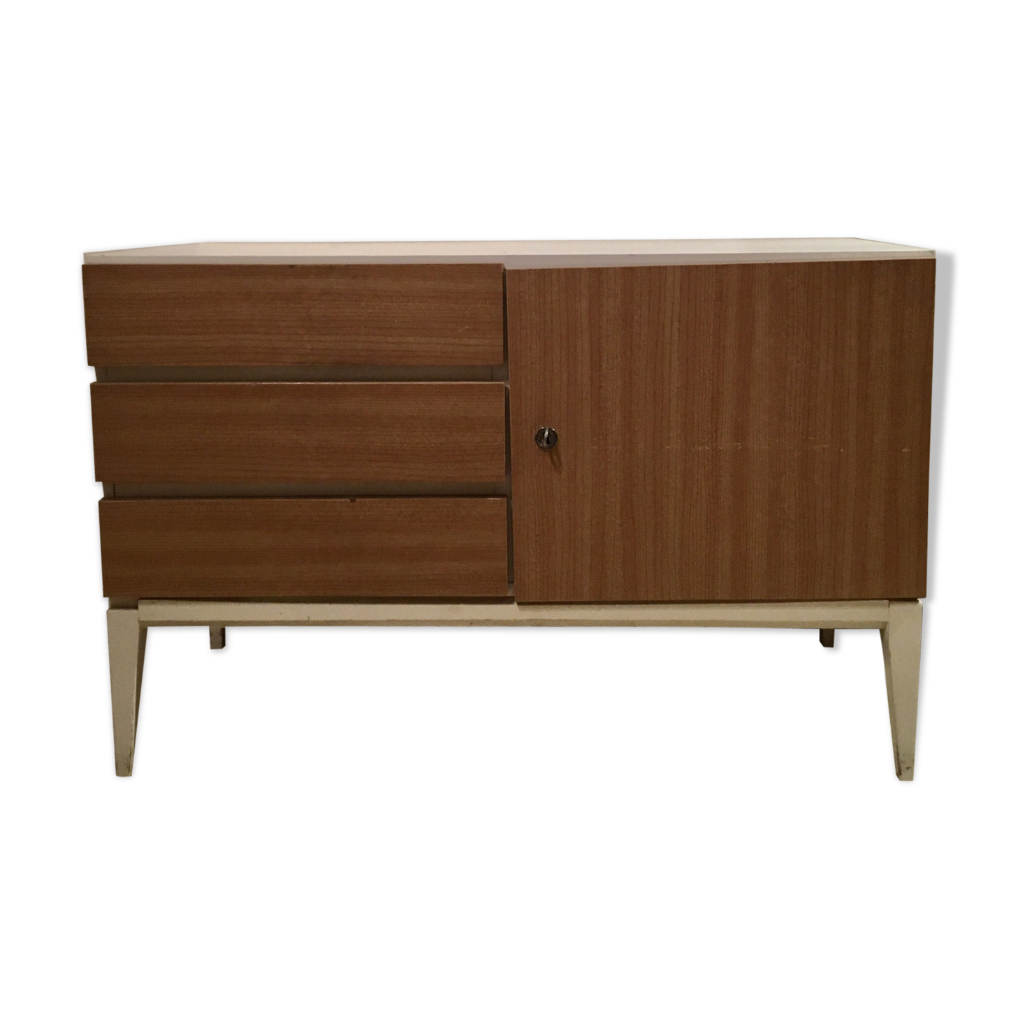 Wooden and formica sideboard