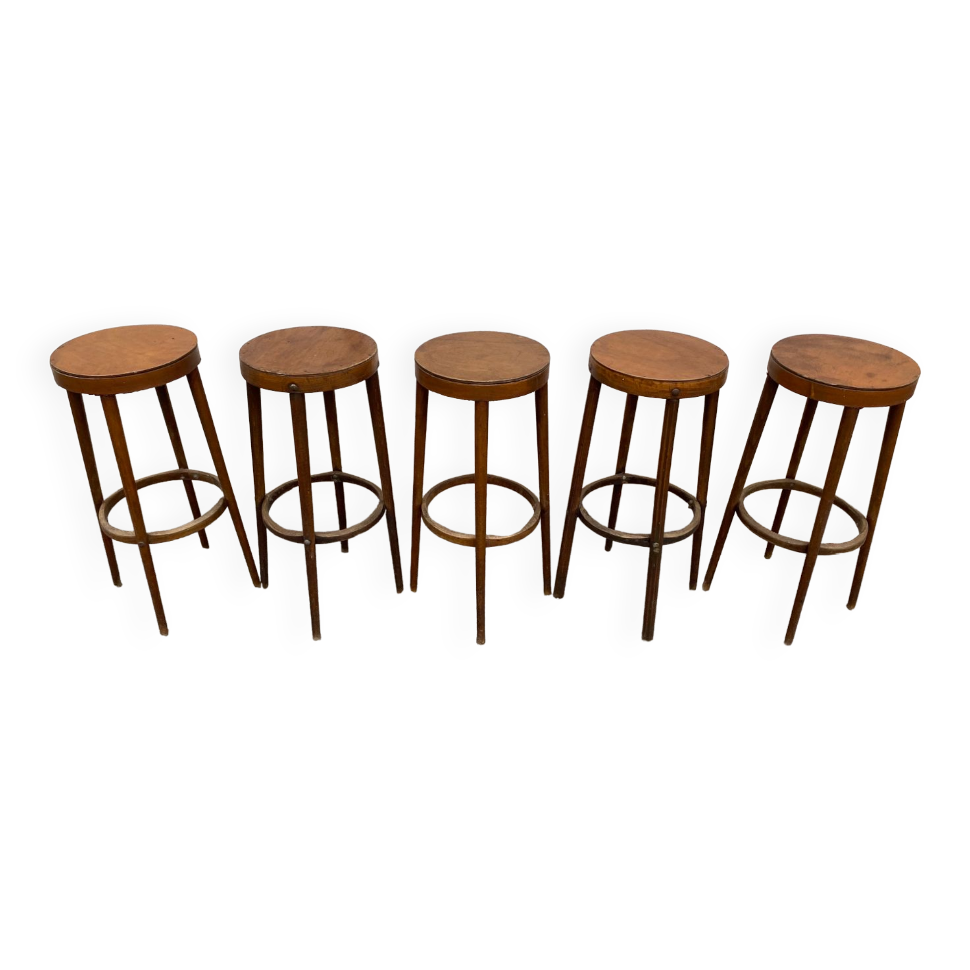 Set of 5 bar top stools