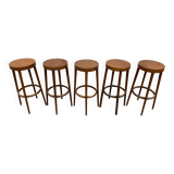 Set of 5 bar top stools