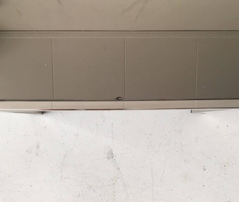 Set of gold-plated nesting tables 23 carats by Belgo Chrome Belgium 1960 s