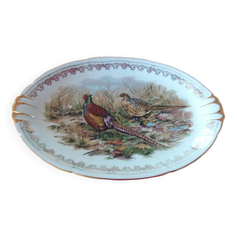 Serving dish pheasant décor