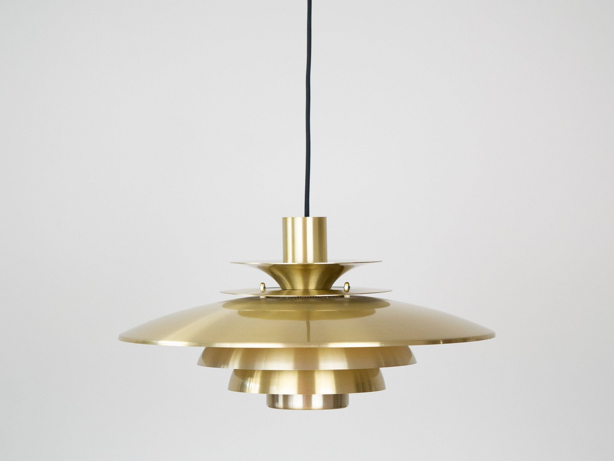 Danish vintage pendant lamp Verona by Kurt Wiborg, Jeka, 1980s