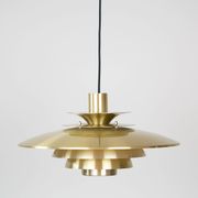 Danish vintage pendant lamp Verona by Kurt Wiborg, Jeka, 1980s