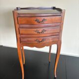3-drawer bedside table in solid cherry