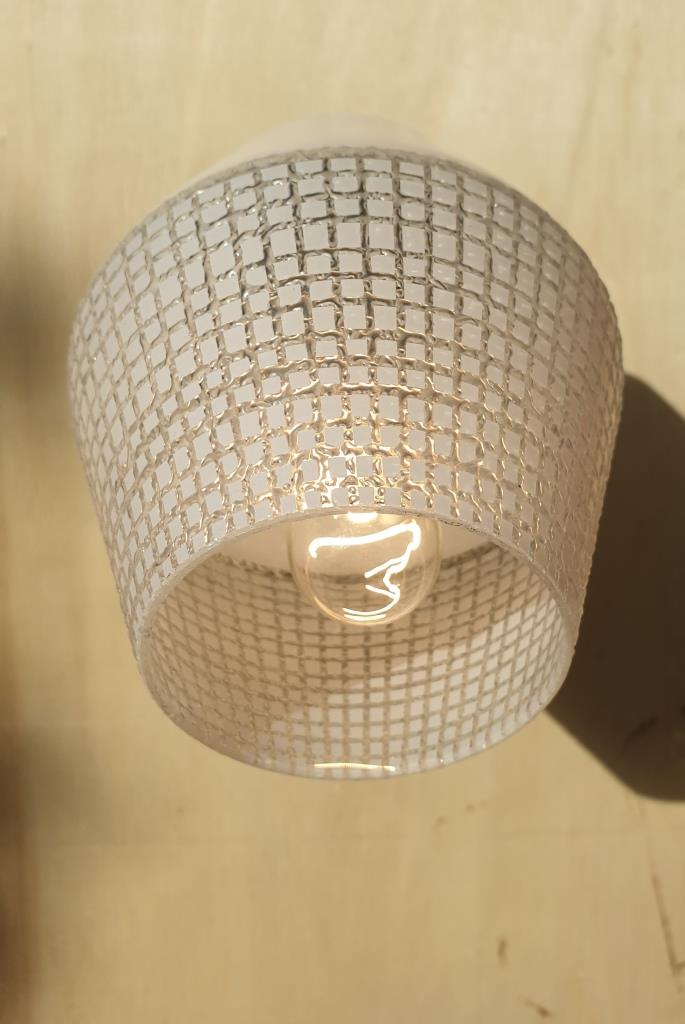 Pair of glass sconces, Arlus 1950