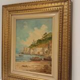 Huile encadrée