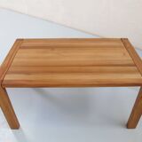 Oiled solid elm table, Vendée model, from Regain