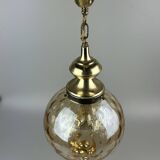 60s 70s ceiling lamp hanging lamp by Glashütte Limburg Germany Space Age