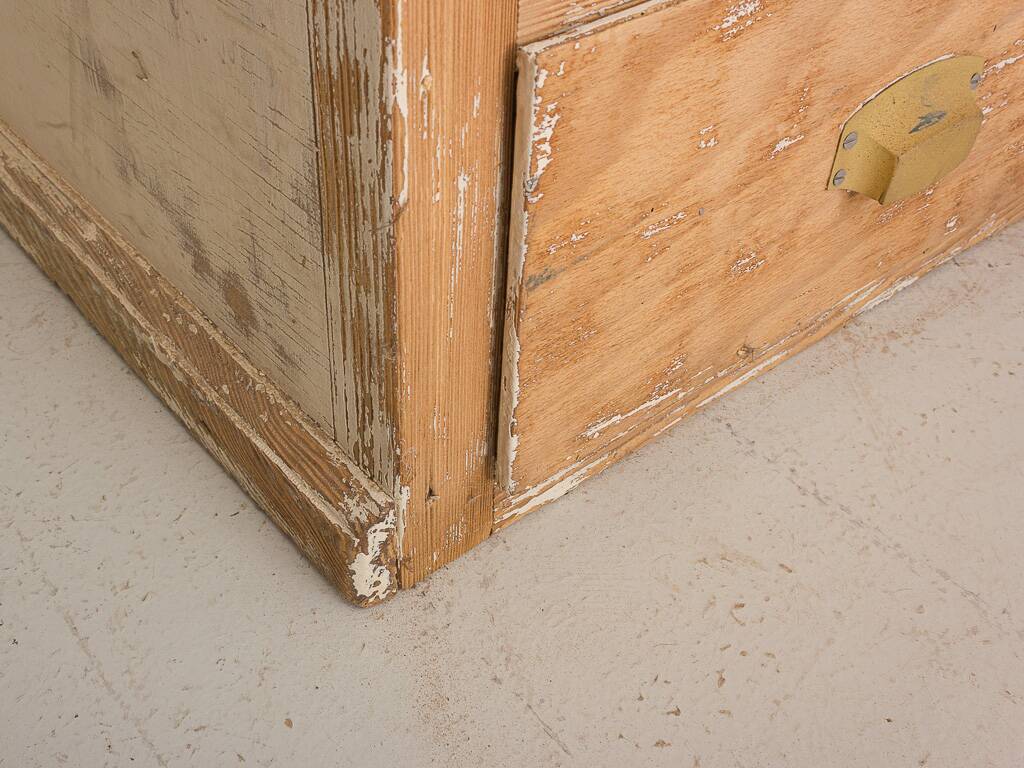Solid pine cabinet fully stripped consisting of 3 doors and 6 drawers