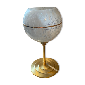 Lampe à poser en verre de Clichy