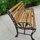 Garden bench cast iron and wood