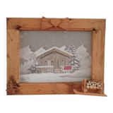 Decorative frame with chalet atmosphere