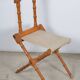 Folding wooden chair imitation bamboo