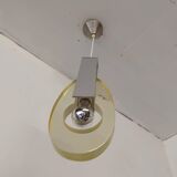 60s/70s metal and resin pendant light