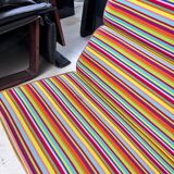 Compact sofa Eames Vitra Alexander Girard Miller stripe fabric
