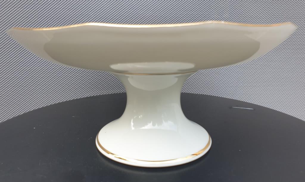 Pair two-course cake dishes Louroux Foecy vintage
