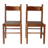 Pair of rustic chairs