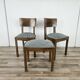 Ensemble de chaises Art Déco avec tabouret.