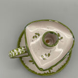 Martres-Tolosane hand candlestick, signed