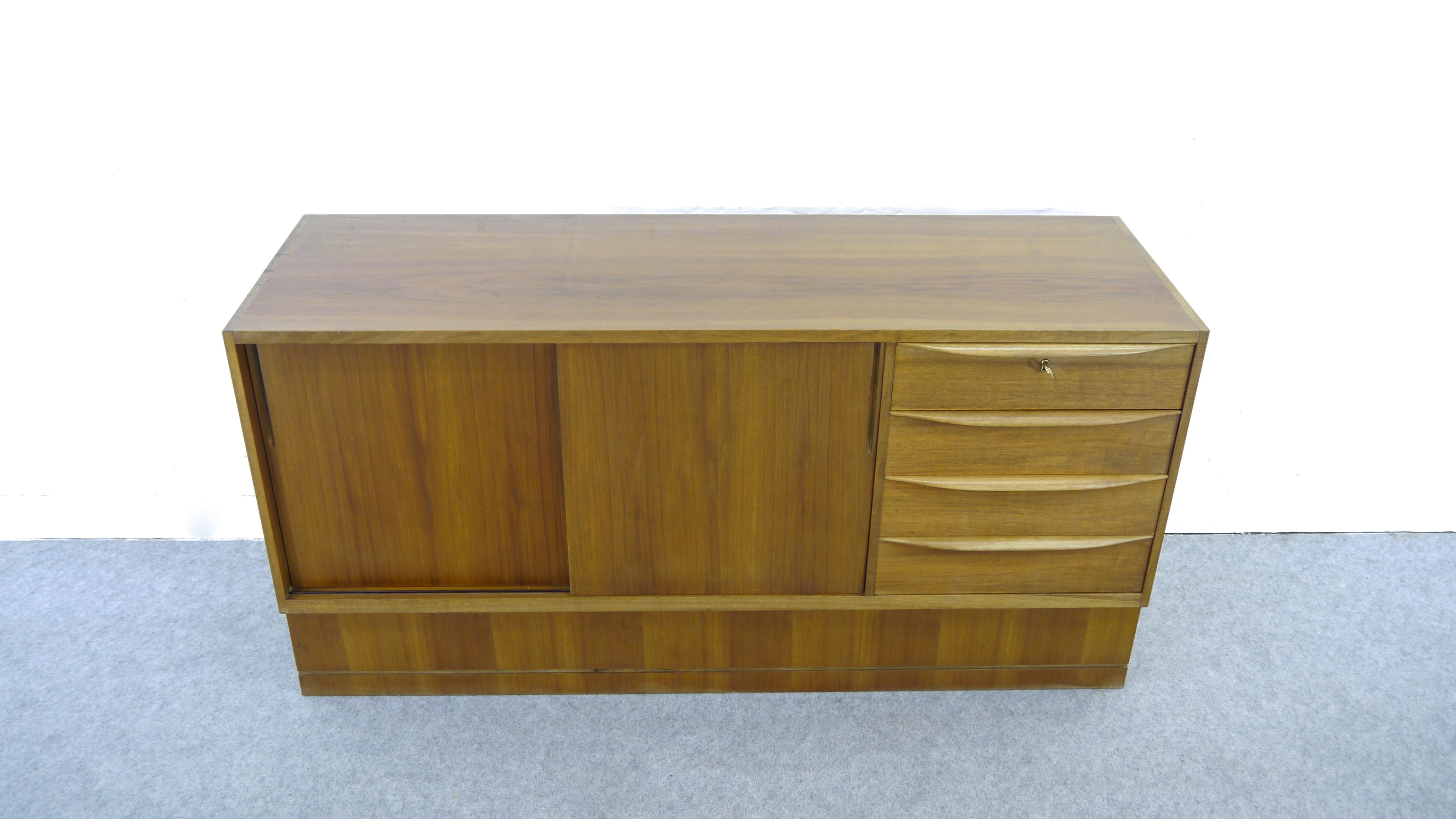 Midcentury sideboard by Franz Ehrlich for Veb deutsche werkstätten hellerau