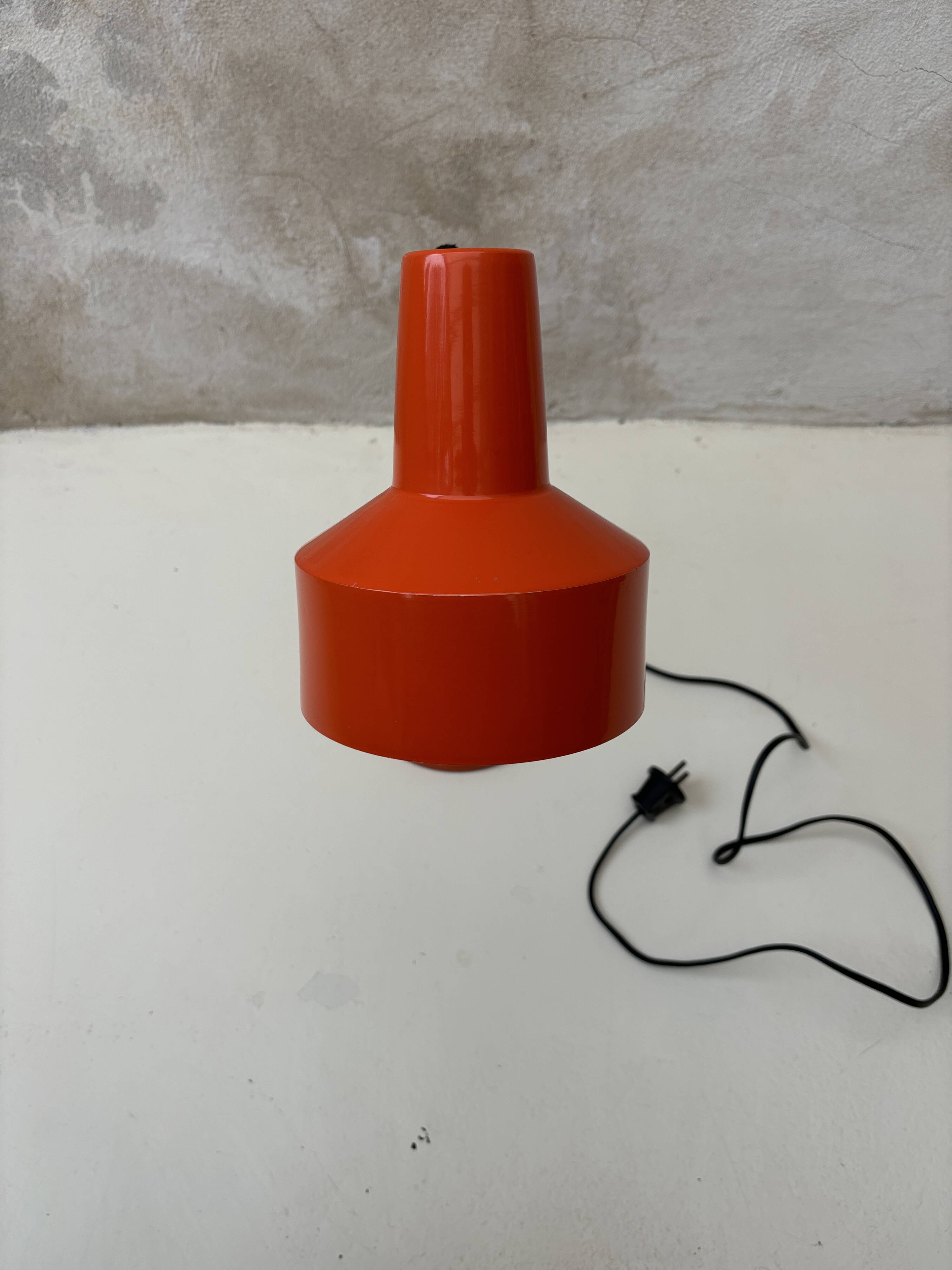 Orange desk lamp 70s