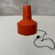 Orange desk lamp 70s