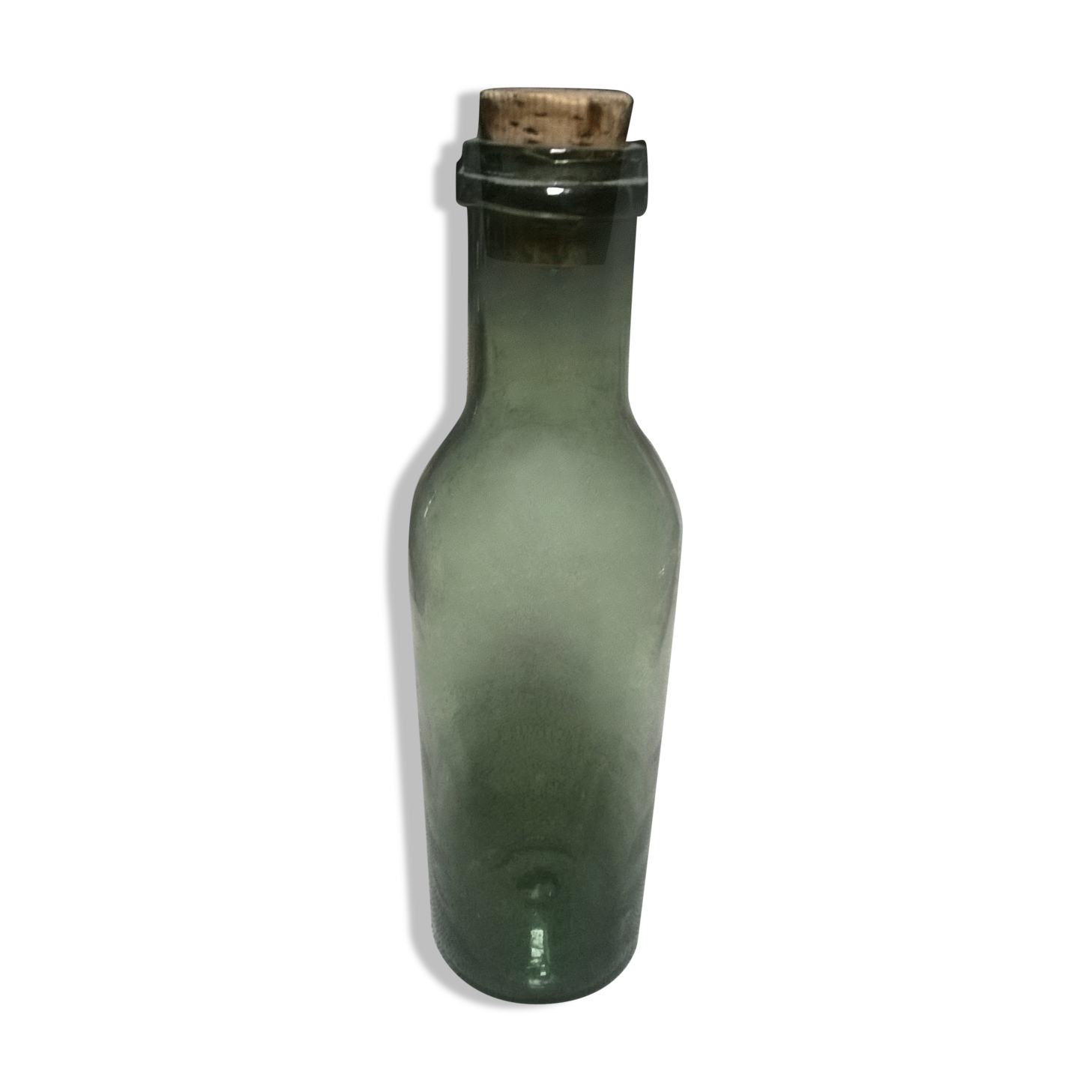 Old blown glass bottle