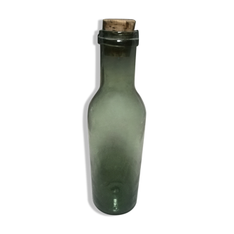 Old blown glass bottle