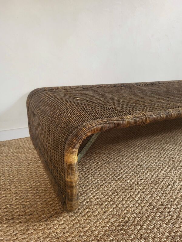 Table basse en osier