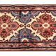 Persian handwoven wool runner rug 87x380cm