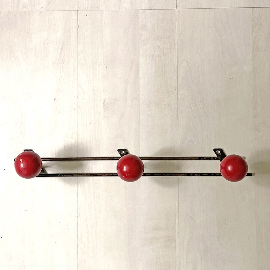 Vintage 60's wall coat rack