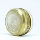 Art Deco sugar bowl, silver-plated brass, glass, Poland, 1930s