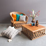 Mexican Chair with table 80 s