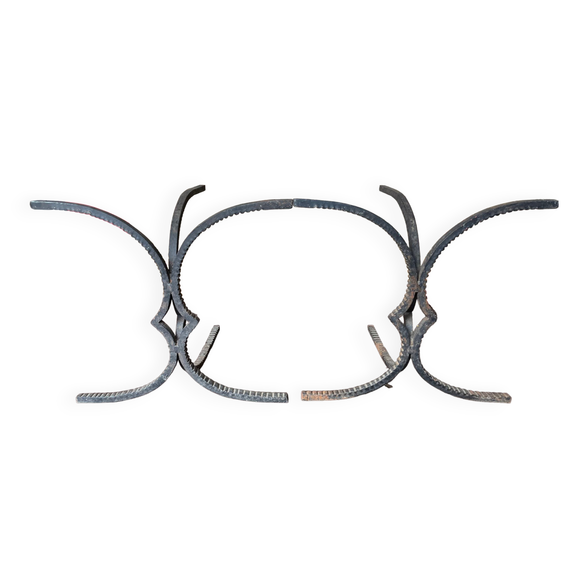 Wrought iron coffee table legs